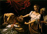 Caravaggio Canvas Paintings - Judith Beheading Holofernes